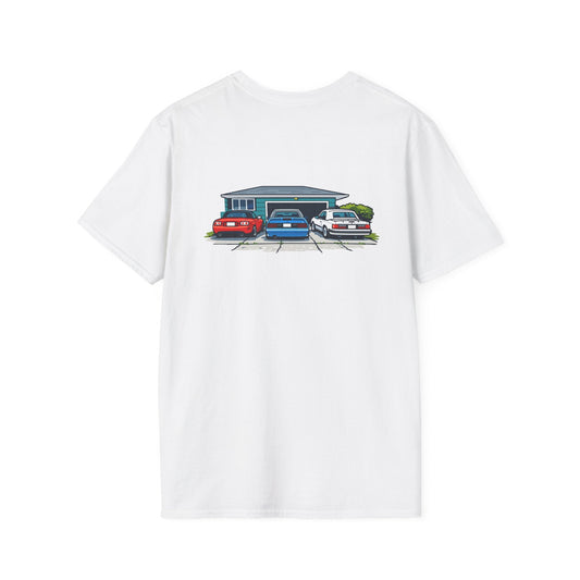 Classic Car Garage Tee — Vintage Muscle Car Shirt