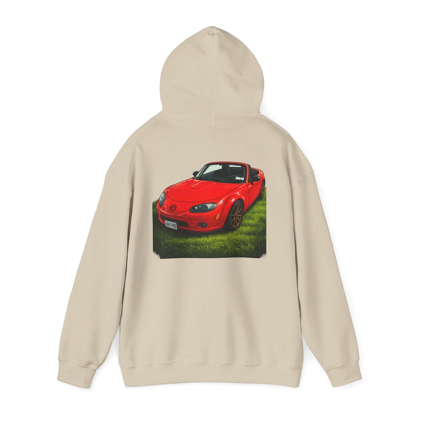 Car Hoodie — Red Sports Convertible Graphic Pullover